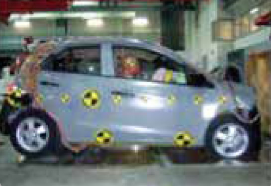 Honda brio crash test #3