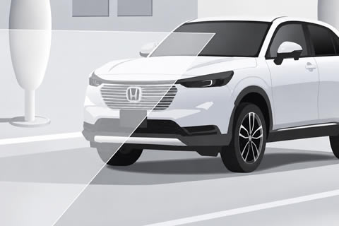 <strong>Lead Car Departure Notification (LCDN)</strong><br />Alerts the driver with audio and visual cues if the car ahead moves and the accelerator isn’t pressed.